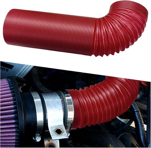 3 Inch Cold Air Intake Pipe, Flexible Stretchable Car Duct Tube with Length from 10" to 40", Universal Waterproof Vehicle Engine Air Intake Hose Replacement for Truck SUV (Blue) in Saudi Arabia