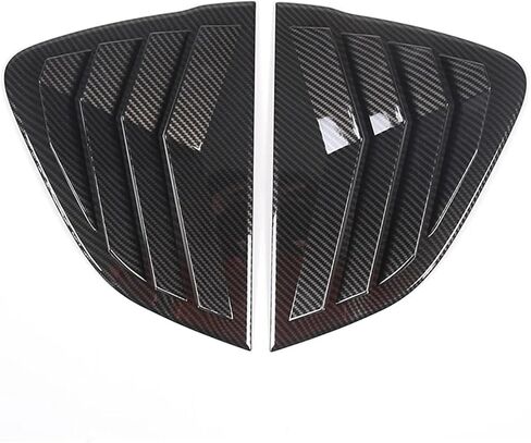Compatible With Mazda MX-5 ND 2016-23 ABS Matt Black Car Rear Window Triangle Deflector Cover Trim Sticker Car Accessories (hardtop Version)(Black) in Saudi Arabia