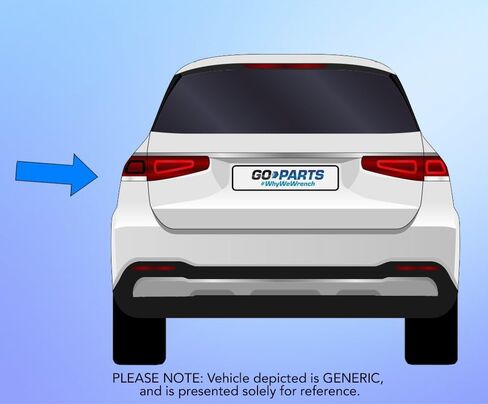 Go-Parts - for 2022-2024 Tiguan Rear Reflector - Left (Driver) (CAPA Certified) Replacement 2023 VW2830101C in Saudi Arabia