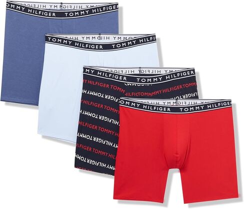 Tommy Hilfiger Men's Cotton Stretch 4-Pack Boxer Brief in Kuwait