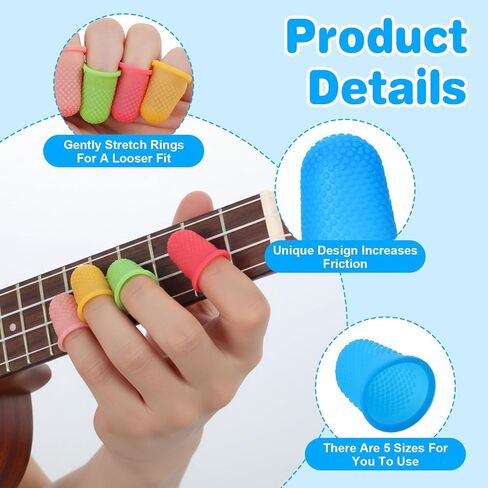 30PCS Rubber Finger Thimbles, Silicone Thimble Fingertip, Hand Sewing Silicone Finger Tips, Fingers Protector Covers for Quilting, Knitting, Embroidery, Paperwork, Money Counting and Playing Guitar in Kuwait