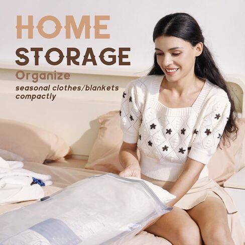 Vacuum Bags for Travel with Rechargeable air Pump, Carry-on Size Compression Packing Bags for Luggage and Suitcase, Space Saver for Clothes and Clothing 15 Jumbo Size in Kuwait