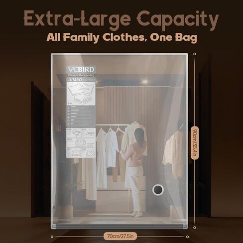 Vacuum Bags for Travel with Rechargeable air Pump, Carry-on Size Compression Packing Bags for Luggage and Suitcase, Space Saver for Clothes and Clothing 15 Jumbo Size in Kuwait