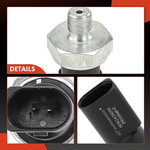A-Premium Oil Pressure Sender [2 Pins] Compatible with Volkswagen Jetta 2005-2014, Passat 2006-2008 2012, Beetle 2006-2014, Golf, Eos, GTI, Touareg & Audi A4, A6, A4 Quattro, TT, 1.8L 2.0L 3.2L in Saudi Arabia