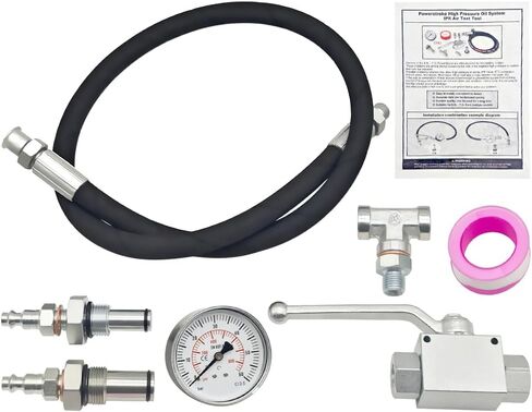 Oil Pressure Tester Kit Fit for Ford 6.0L-7.3LPowerstroke Engines, with 7.3L Powerstroke High Pressure Oil System IPR Air Test Fitting, Engine Oil Quality Tester Tools in Kuwait