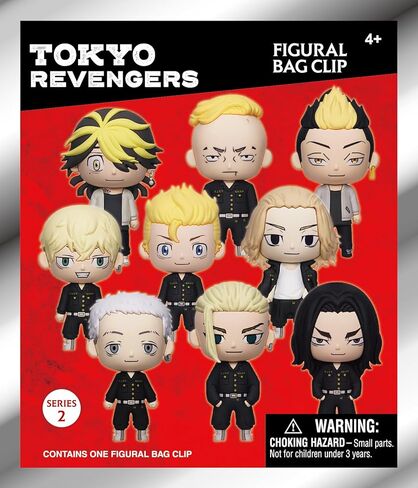 Tokyo Revengers Series 2 – 5" Collectible Bag Clip – Blind Bag (ONE Random Figure) – Anime Character Keychain/Backpack Accessory | Official Licensed Merchandise in Saudi Arabia