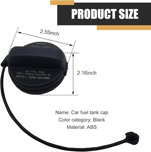 1 PC Fuel Cap, Leakproof Tight Fit Gas Tank Cap, ABS Sfuel Cap Replacement OEM 17251-1VZ0D 17251-3JA0A, Compatible with Nissan Infiniti (Black) in Saudi Arabia