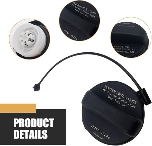 1 PC Fuel Cap, Leakproof Tight Fit Gas Tank Cap, ABS Sfuel Cap Replacement OEM 17251-1VZ0D 17251-3JA0A, Compatible with Nissan Infiniti (Black) in Saudi Arabia