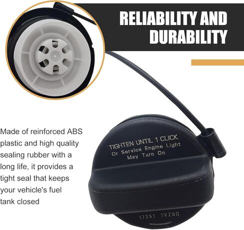 1 PC Fuel Cap, Leakproof Tight Fit Gas Tank Cap, ABS Sfuel Cap Replacement OEM 17251-1VZ0D 17251-3JA0A, Compatible with Nissan Infiniti (Black) in Saudi Arabia