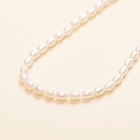 Shapes Studio 18K Gold Plated Toggle Pearl Chain Necklace, Pearl Necklace, Never Tarnish, Women Jewelry in Saudi Arabia
