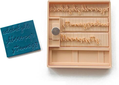 De90sCrafts Script Alphabet Stamps | Cursive Letter | Handwritten Font | Polymer Clay and Fondant | 5mm/8mm/12mm (Bundle Set of 3 (8mm)) in Saudi Arabia