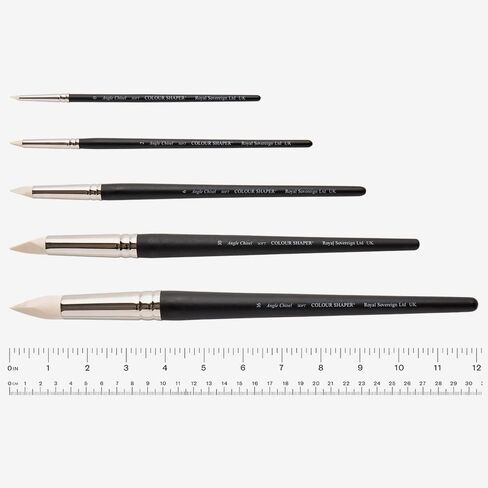 Colour Shaper Angle Chisel Soft Ivory Painting Shaper Brush (Size 6) in Saudi Arabia