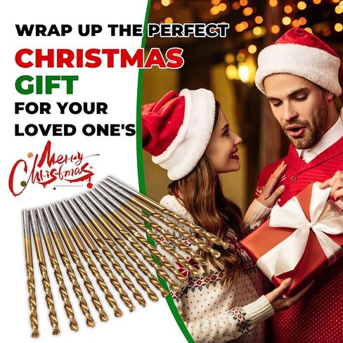 مجموعة رؤوس مثقاب كوبالت مكونة من 15 قطعة من Mulwark M35 - مجموعة رؤوس مثقاب معدنية مطلية بنيتريد التيتانيوم للصلب الصلب أو البلاستيك أو الخشب (3/16 - بوصة) in Kuwait