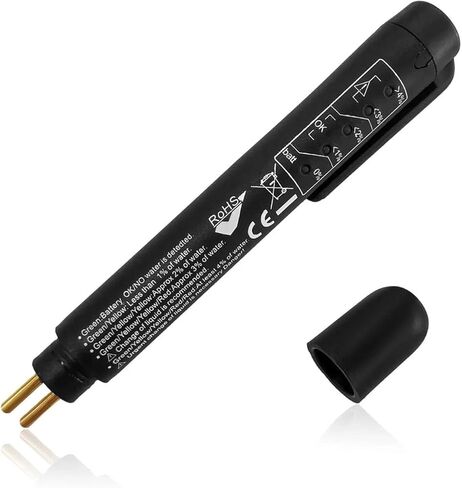 جهاز اختبار سائل الفرامل أداة اختبار تشخيص السيارات الزيت السائل مدقق الرطوبة مع 5 مؤشرات LED لسائل الفرامل DOT3 DOT4 DOT5 in Kuwait