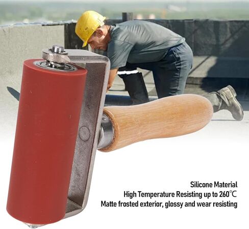 Silicone Seam Roller, 32mm Dia 80mm Width 260℃ Width Rubber Brayer Roller, Art Craft Roller PVC, TPO, Epdm Single Ply Roofing Tape, Printmaking, Ink, Wallpapers Stamping Gluing in Kuwait