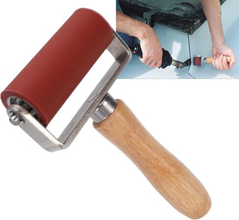 Silicone Seam Roller, 32mm Dia 80mm Width 260℃ Width Rubber Brayer Roller, Art Craft Roller PVC, TPO, Epdm Single Ply Roofing Tape, Printmaking, Ink, Wallpapers Stamping Gluing in Kuwait