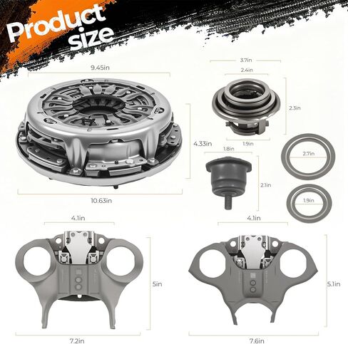 BHB Transmission Dual Clutch Kit Release Fork Lever W/Bolts Compatible with Ford EcoSport 2013-2020 Fiesta Focus 2011-2019 Figo 2016-2018 Replace 6DCT250 DPS6 PS250 602000800 CA6Z7515J CA6Z7515K in Saudi Arabia