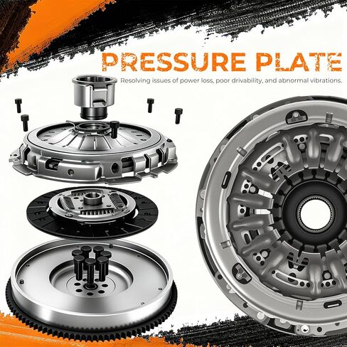 BHB Transmission Dual Clutch Kit Release Fork Lever W/Bolts Compatible with Ford EcoSport 2013-2020 Fiesta Focus 2011-2019 Figo 2016-2018 Replace 6DCT250 DPS6 PS250 602000800 CA6Z7515J CA6Z7515K in Saudi Arabia