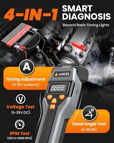 ANCEL LT70 ضوء التوقيت الرقمي للسيارات مع صندوق تخزين واقٍ صلب كبير من ANCEL in Kuwait