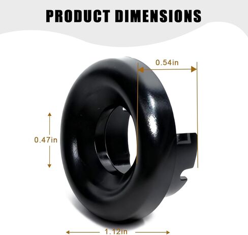 استبدال غطاء حلقة ناقل الحركة الأوتوماتيكي # F2UZ-7A214-CA متوافق مع Ford Bronco 1992-1996 F-150 1992-2003 F-250/ F-350 1992-1997 استبدال غطاء نهاية عمود التوجيه in Kuwait