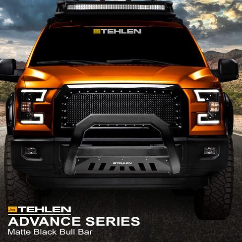 Stehlen 714937183438 متوافق مع 2011-2016 Ford F250 / F350 / F450 / F550 Superduty Advance Series Bull Bar - أسود مطفي in Kuwait
