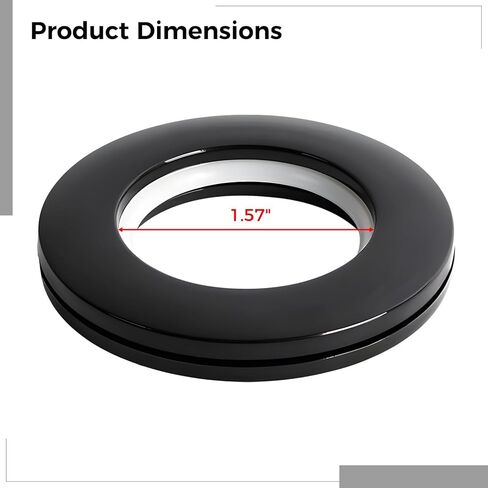حلقات ستائر انزلاقية صامتة باللون الأسود، 38 قطعة من فتحات الستائر مع البلاستيك لمعالجة النوافذ، وأجهزة التصميم الداخلي، وتقليل الضوضاء للقضبان الرومانية in Kuwait