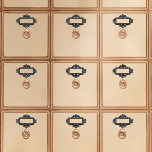 Antrader 24 حزمة خمر الدانتيل متابعة مكتب مكتبة ملف درج العلامة بطاقة الأعمال فتحة التسمية حامل الإطار المعدني العتيقة البرونزية in Kuwait