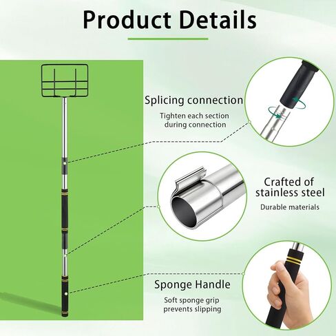 Edge Corner Protector Pole, Corner Protector Extension for Flatbed Truck Adjustable Handle and Thickened Stainless Steel 4.2-10.5ft in Saudi Arabia