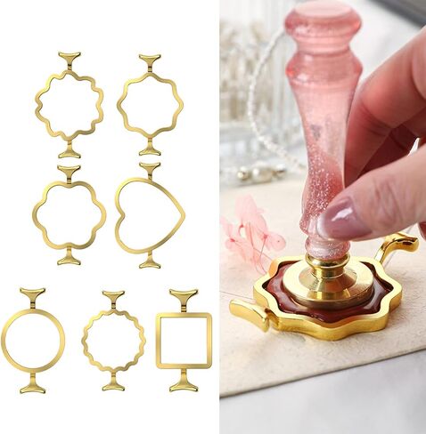 PANGBOER Seal Mold, 1Pc Metal Seal Molds for Stamps for Packaging Envelopes Card Decors Wedding Invitations Card in Kuwait