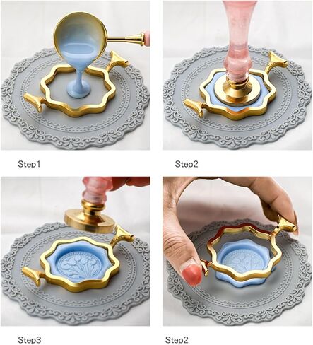 PANGBOER Seal Mold, 1Pc Metal Seal Molds for Stamps for Packaging Envelopes Card Decors Wedding Invitations Card in Kuwait