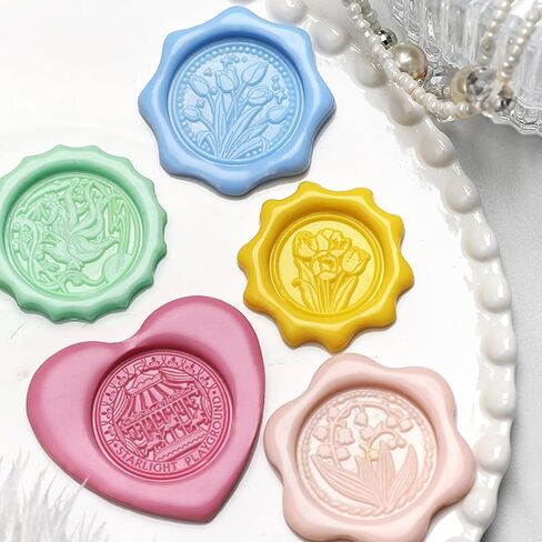PANGBOER Seal Mold, 1Pc Metal Seal Molds for Stamps for Packaging Envelopes Card Decors Wedding Invitations Card in Saudi Arabia