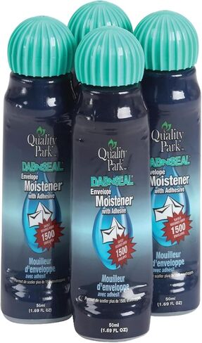 Dabs-and-Seal Envelope Moistener with Adhesive, 50ML Bottle, (12, Blue) in Saudi Arabia