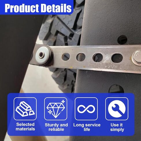 YoRise 2PCS Swivel Style Exhaust Hangers, Heavy Duty Open End Muffler Hanger Bracket, Universal Flexible Automotive Exhaust Tailpipe System Hangers for Cars, Trucks, RVs (Silver) in Kuwait