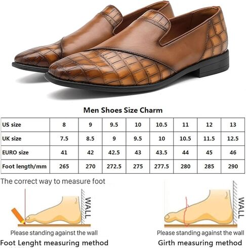 Men's Leather Formal Dress Shoes, Mens Fashionable Casual Loafers for Formal Business Wedding, Slip-On Loafes for Men in Saudi Arabia