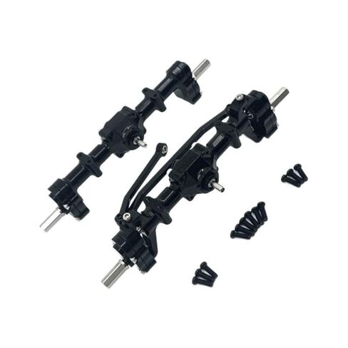 RC Car Upgrade Parts Front Rear Portal Bridge Axle Differential Assembly Compatible with C14 C24 C34 B14 B24 Models(Red) in Saudi Arabia