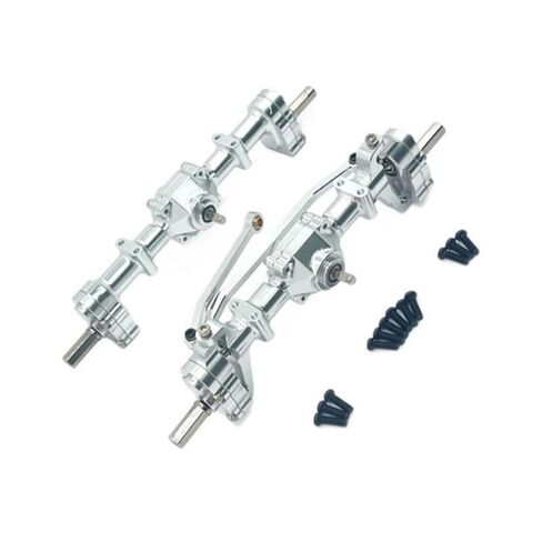 RC Car Upgrade Parts Front Rear Portal Bridge Axle Differential Assembly(Black) in Saudi Arabia