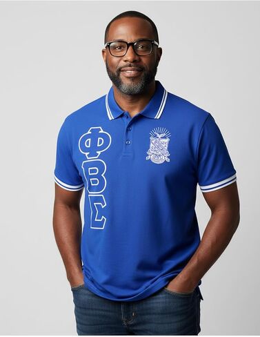 Big Boy Phi Beta/Β Sigma Divine 9 S6 Polo Shirt [Royal Blue] - ID#75447-146-207-0-0 in Saudi Arabia