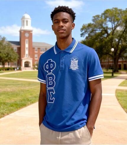 Big Boy Phi Beta/Β Sigma Divine 9 S6 Polo Shirt [Royal Blue] - ID#75447-146-207-0-0 in Saudi Arabia
