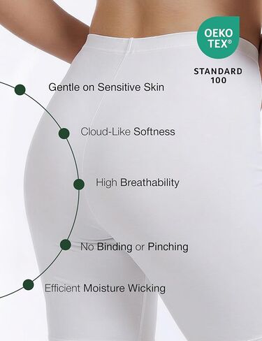 GYS Bamboo Viscose Women's Slip Shorts for Under Dresses, Cloud-like Soft Anti Chafing Stretchy Boyshorts Panties in Saudi Arabia