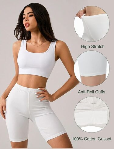 GYS Bamboo Viscose Women's Slip Shorts for Under Dresses, Cloud-like Soft Anti Chafing Stretchy Boyshorts Panties in Saudi Arabia