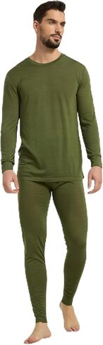 Merino Wool & TENCEL Blend Baselayer Set, Thermal Underwear for Men, Redefined Softness, Lightweight Comfort in Saudi Arabia