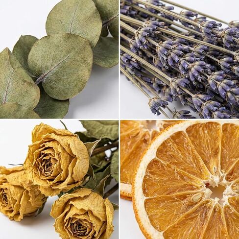 105 PCS Mixed 6 Kinds Dried Eucalyptus & Lavender Flowers Bundle for Shower,17''Natural Real Fresh Preserved Eucalyptus Leaves and Lemon Shower Hanging Plants, Home Bathroom Decor in Saudi Arabia