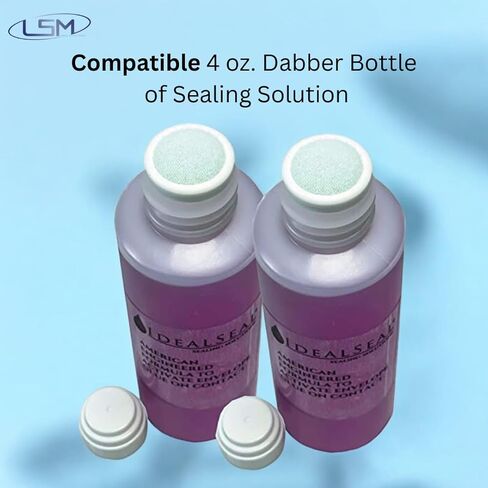 IDEALSEAL Envelope Moistener (120 ML) (3600 Envelopes) E-Z Seal Compatible 4 oz. Dabber Bottle of Sealing Solution PB Sealing Solution 601-7 Postage Stamp Envelope Seal (2 Bottles, Purple) in Saudi Arabia