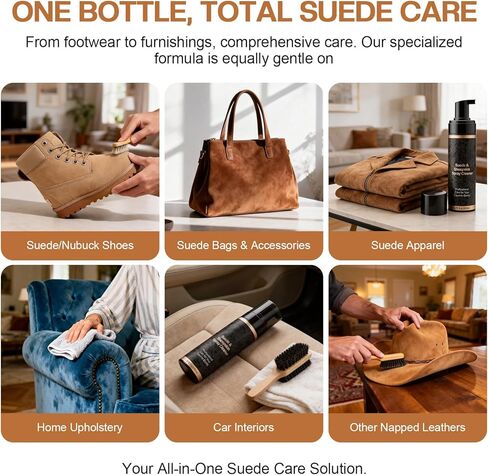 منظف ​​الأحذية من جلد الغزال CPDUSTER للأحذية ذات الرقبة الطويلة: بخاخ رغوي للأحذية الفاخرة لتنظيف جلد النوبوك والأحذية الرياضية، 6.76 أونصة سائلة in Kuwait