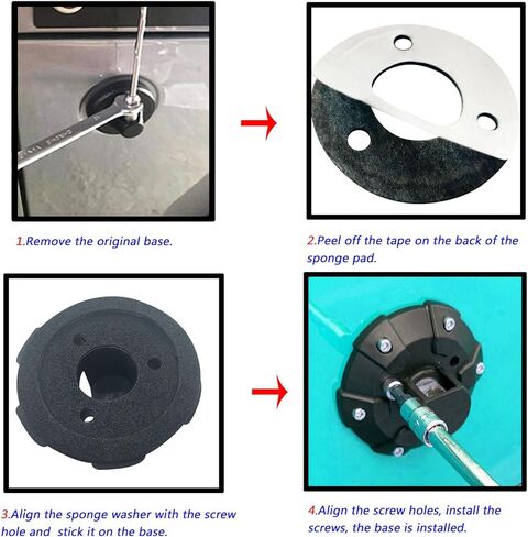 Antenna Base Cover for 2007-2025 Wrangler JK JL Gladiator JT Black ABS Plastic Replacement Parts in Saudi Arabia