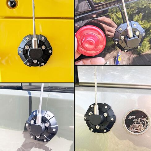 Antenna Base Cover for 2007-2025 Wrangler JK JL Gladiator JT Black ABS Plastic Replacement Parts in Saudi Arabia