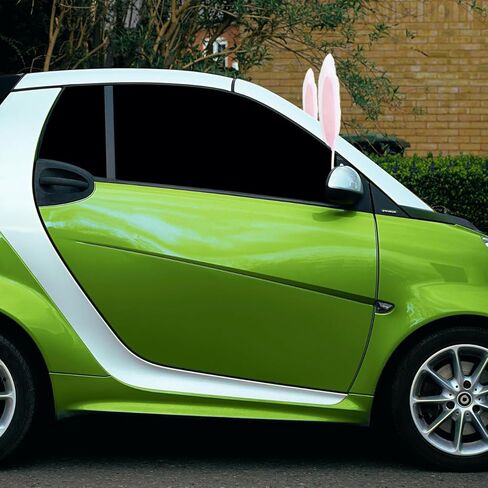 Car Decoration Pink Christmas Antlers, Bunny Ears and Nose Christmas Decorations Kit Rabbit Ears Car Holiday Decor for Vehicles Easy to Install Reindeer Antlers, 16.9 x 3.9 x 1.9 Inches in Kuwait