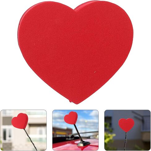 Garneck 5pcs Heart Car Antenna Toppers Lightweight Funny Antenna Balls for Vehicles Exterior Decorations Easy to Spot Car in Parking Lot Suitable for Trucks Suvs and Motorcycles in Saudi Arabia