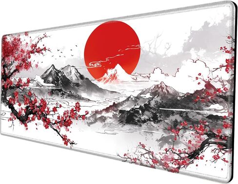Mouse Pad Gaming Desk Mat for Desktop Extended Mousepad Black Gold Marble Desk Pad XL Long Computer Pads for a Desk 24" x 12" Large Mouse Pads for Wireless Mouse Office Men in Saudi Arabia