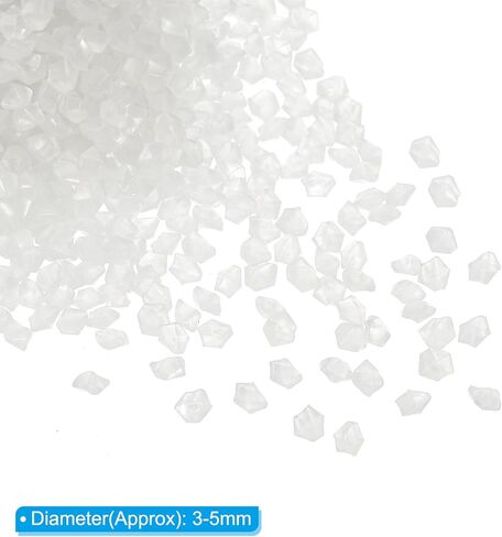 5000pcs Glow Rocks 3-5mm Glow Pebbles Decoration in The Dark Luminous Stones Decor DIY Decorative White for Garden, Potted Plant, Fish Tank in Saudi Arabia